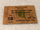The Rolling Stones 1978 Ticket Great Southeast Stoned Out Wrestling Champions