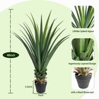 4ft Artificial Agave Plant 2 Pack tropical Plant Indoor Home Garden Patio Decor