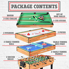 Multi Game Table  48  Sports Arcade Games With Accessories  Ping Pong  Hockey  P