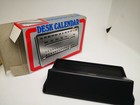 Nos Rare Black Plastic Base Desk Table Calendar Uk Registered Design 