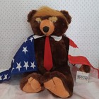 Trumpy Bear Deluxe Original 22    Plush American Flag 2017 Donald Trump With Tags