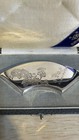 Rare Vintage 1975 Japanese  999 Silver Fan Tin  Chrystamemum Design 34 1g  Case