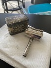 Beautiful Gem Wedge Blade Safety Razor Set In Tin -- Incomplete Nov 05 01