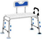 Extended Bathtub Transfer Bench     Safe Shower Seat For Adults   Seniors  With Ba