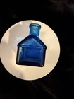 Vintage Cobalt Blue Glass Inkwell