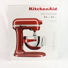 Kitchenaid 5 5 Qt Bowl-lift Stand Mixer In Empire Red With Beater  Hook   Whip