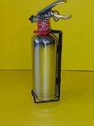 New 1 Ltr Stainless Fire Extinguisher - User Fillable schrader Valve W bracket