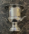 Silver Plate Wine Champaign Ice Bucket Vintage Oneida 10 5  Tall Wide Mouth 6 5 