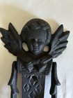 Vintage Door Knocker - Cast Iron - Rustic -guardian Victorian Angel Cherub