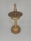 Old Vintage Decorative Indian Religious Brass Diya - Worship Oil Lamp 