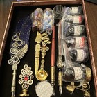 Aifeiter Calligraphy Dip Pen Set W  Nibs  Inks  Wax Seal Kit  Box