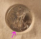 2017 American Eagle Walking Liberty 1oz  999 Fine Silver one Dollar Strike Error