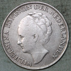 Curacao 1944 D   Silver Gulden   One Gulden   Wwii Era   Wilhelmina