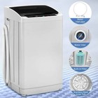 17 8 Lbs Full Auto Washing Machine Washer And Dryer Combo Built-in Drain Pump