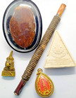5 Pcs Lucky Thai Amulet Buddha Pendant Takrut Ngang Magic Protection Wealthy