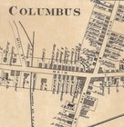 Mansfield Columbus Georgetown Hedding Nj 1876 Map With Homeowners Names Shown