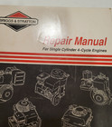 Briggs   Stratton  Service   Repair Instructions Single Cylinder 4-cycle Engines