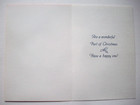 Mouse Gives Gift To Kitten In Basket Unused Vintage Christmas Greeting Card  l