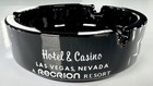 Stardust Hotel   Casino Las Vegas Nevada 1970s Black Glass Ashtray Euc Recrion