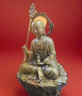 Vintage Brass Buddhist  Statue