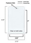 Wholesale Clear Vertical Vinyl Id Badge Holder 4  X 2 6      Lot 10 25 50 100