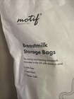Motif Medical Breast Milk Storage Bags 8oz Single Use 100 Count New   Sealed