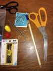 Lot Of Miscellaneous Sewing Needles  30 Spools Of Thread  3 Scissors  Thimbles