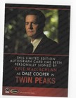 Kyle Maclachlan As Dale Cooper Twin Peaks Archives 2019 Autograph Card Auto
