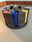 Vintage Poker Chip Caddy Dispenser  W 240 Chips  Plus 300  Boxed Classics 