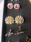 Set Of 12 Vintage Clip-on  Twist Earrings