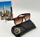 Ray-ban Justin Rb4165 Polarized Sunglas 54mm Matte Tort  Rubber Gray-brown
