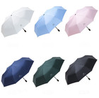 Automatic Umbrella Anti-uv Sun rain Windproof 3 Folding Compact Umbrella 8 Ribs