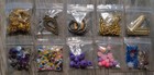 105 bags Mixed Lot Loose Beads   Findings Jewelry Making Supplies Sorted Colors 