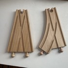 Brio Thomas   Friends Mixed Train Wooden Track Pieces - Lot Of 58 Pcs Curve Ramp
