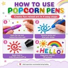 Popcorn Pens 12 Pack 3d Puff Paint Pens Kids Non-toxic Diy Craft Art Marker Set