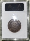 1859 8 Wide 9 Canadian Large Cent Anacs Graded  Vf-20  With Rim Damage