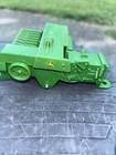 John Deere Tractor With Baler Missing A Wheel  On Baler And Hay