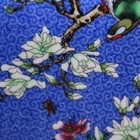 Chinese Qing Qianlong Blue Enamel Porcelain Flowers Birds Design Vase 9 92 Inch