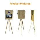 Wooden Photo Booth With Built-in Lcd Display
