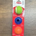 Kong Grinz Squeaky Rubber Dog Ball Toys  3-pack  Medium