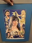 S Young Xena Warrior Princess Print Photo 5 150 Matted  Rare  20 5 X 16