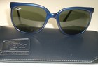 1980 s Vintage Bausch   Lomb Ray-ban Shiny Blue G15 Uv Cats 1000 Ski Sunglasses