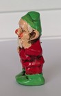 Vtg Elf Ornament Decor Gnome Pixie Made In Japan 4  Ceramic Chalkware 