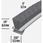 M-d Building Products 17 Ft  Gray Pile Replacement Weatherseal For Storm Doors  