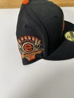 Black Chicago Cubs Orange Bottom 1990 All Star Side Patch New Era 5950 Size 8