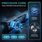 2pcs Bluetooth Sound Bar Wireless Speaker Wired Soundbar For Audio  Home Theater