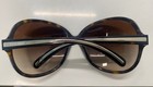 Prada Women   s Oversized Oval Tortoise Shell Sunglasses Gradient Brown Lens