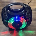 Gpx J097b Cd g Led Portable Microphone Karaoke Party Machine System Boombox