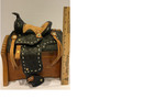 Vintage Artisan Miniature Leather Saddle Salesman Sample - Mexico - See Video