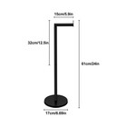 24   Freestanding Toilet Paper Holder Stand Matte Black Stainless Steel Multiuse